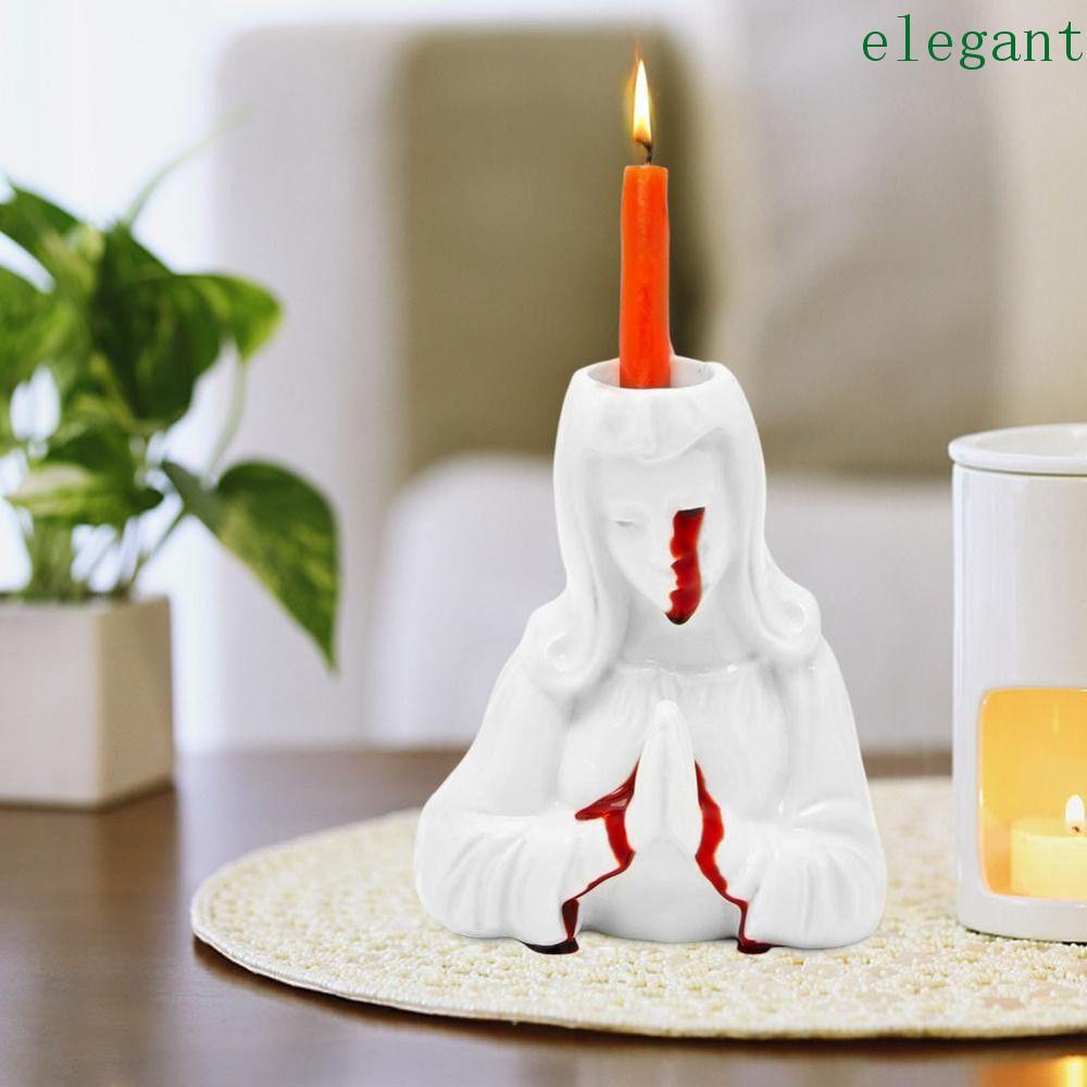 ELEGANT Crying Halloween Candlestick, Excellent Detail Creative Crying