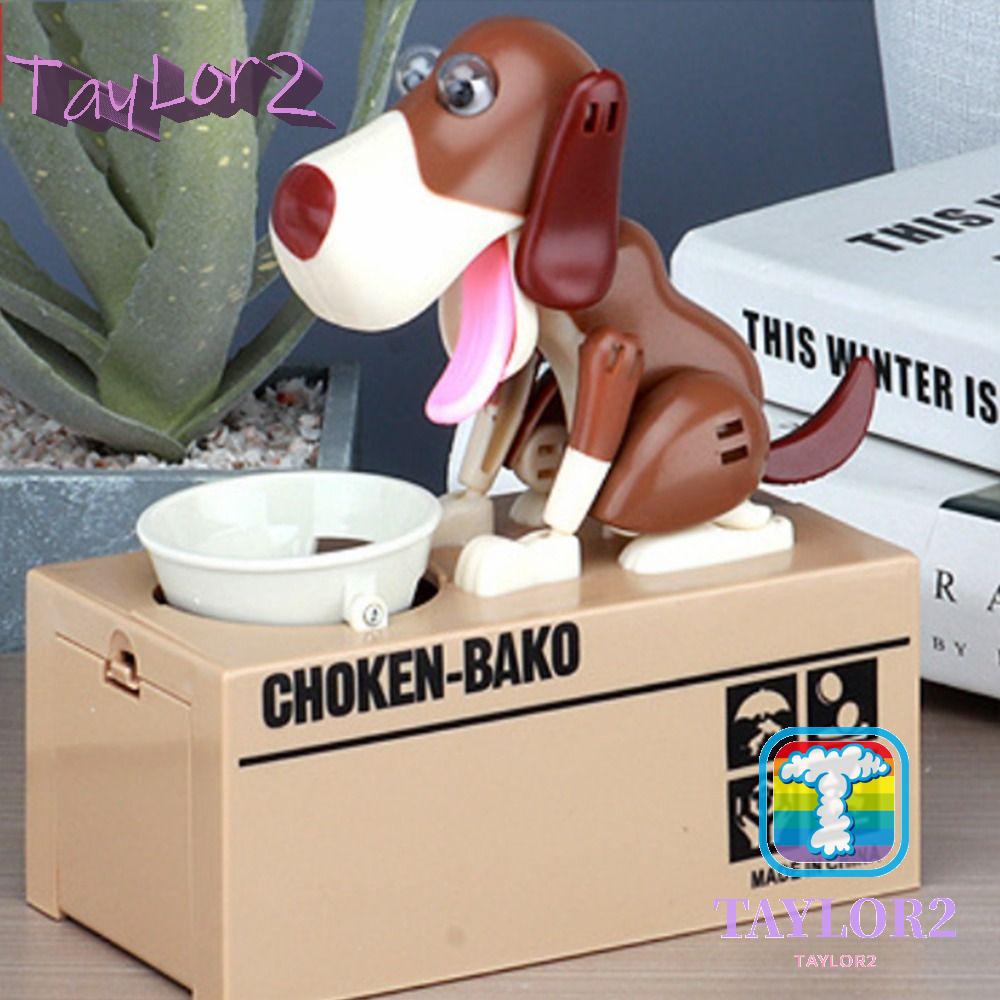 ATAYLOR Dog Money Box, Plastic Automated Electronic Piggy Bank, Easy