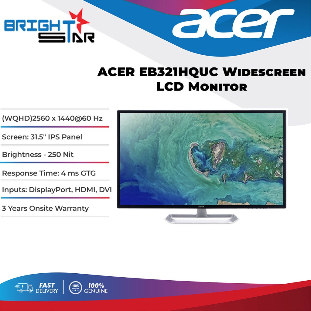 ACER EB321HQUC WideScreen LCD Monitor | Shopee Malaysia