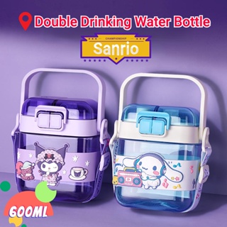 Sanrio Straw Water Bottle Hello Kitty Pochacco Anime Creative 316