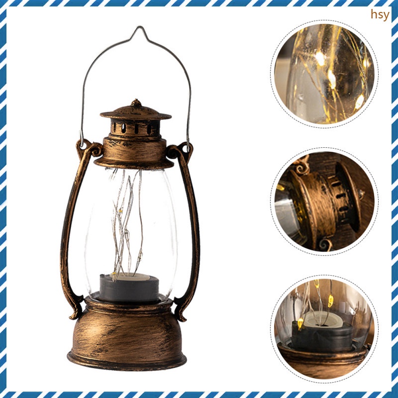 Candles Oil Lamp Retro Pony Lantern Electronic Kerosene huyisheng