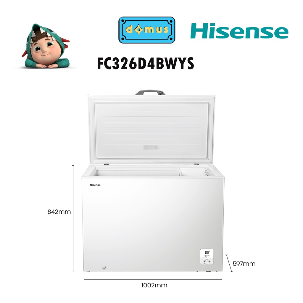 5 STAR Hisense Chest Freezer 300L Peti Freezer Murah Deep Freezer Peti ...