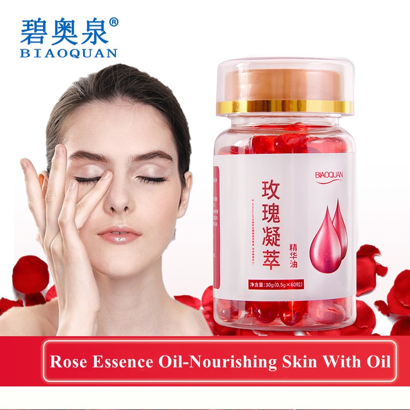 BIAOQUAN Rose Essence Oil Moisten hydrating oil control pore shrinking