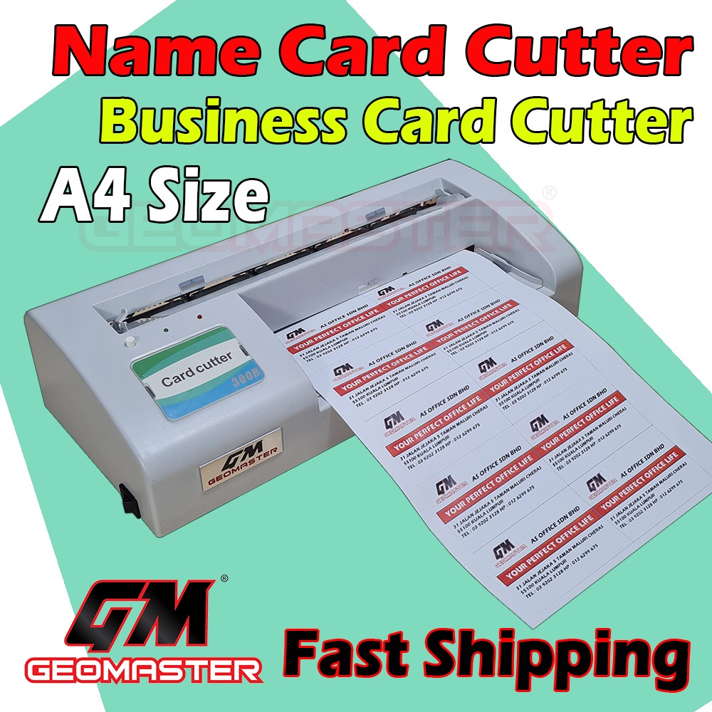 Geomaster Name Card Cutter NK-47 Automatic/Name Card Cutter Mesin A4 ...