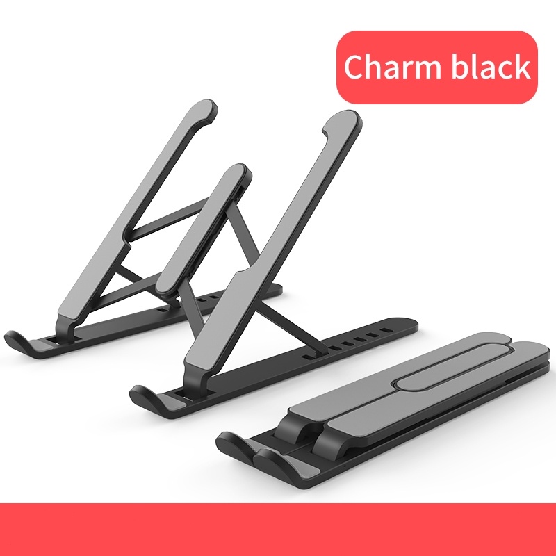 Goojodoq Laptop Stand Aluminum Foldable 6 Position Adjustable Height ...