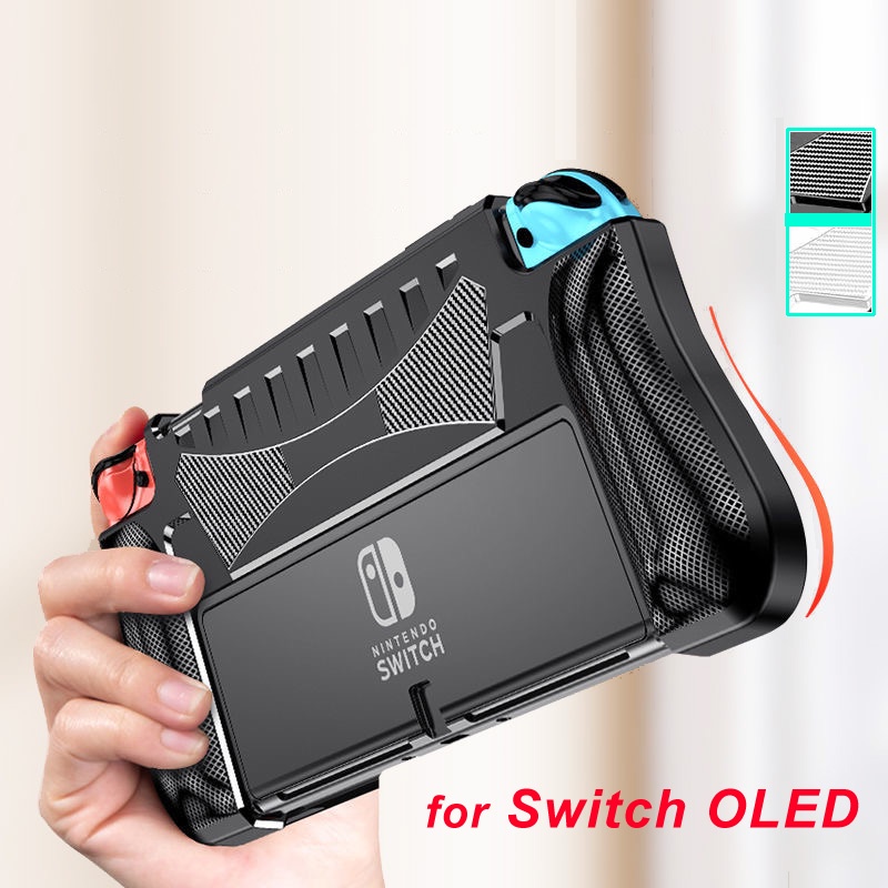 Protective Case for Nintendo Switch OLED Model 2021 Soft Silicone Shell ...