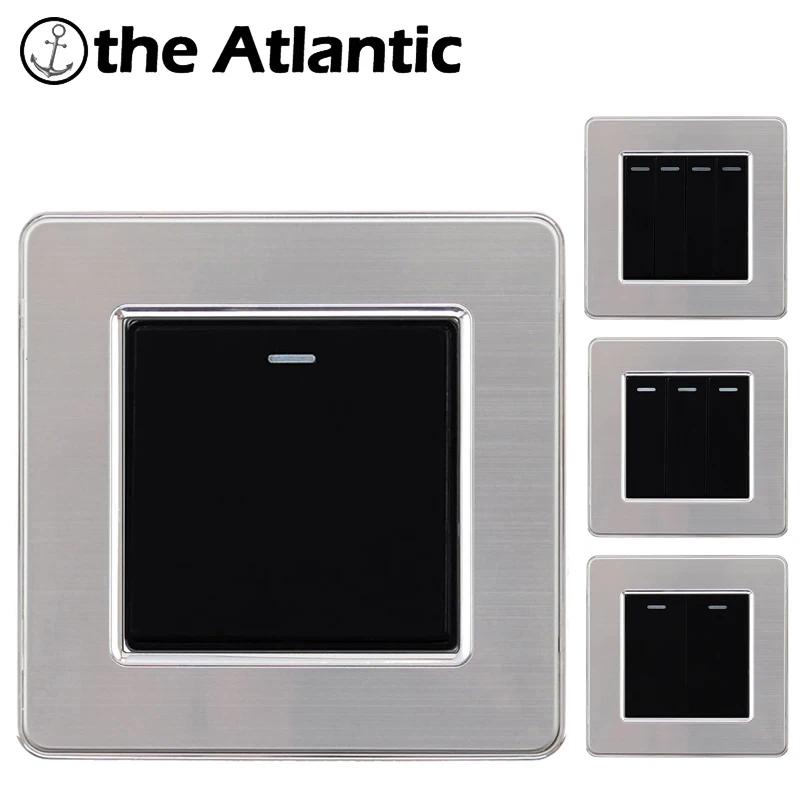 Wall Switch 1/2/3/4 Gang Button LED Lamp Light Switch On / Off Wall Switch Button Interruptor