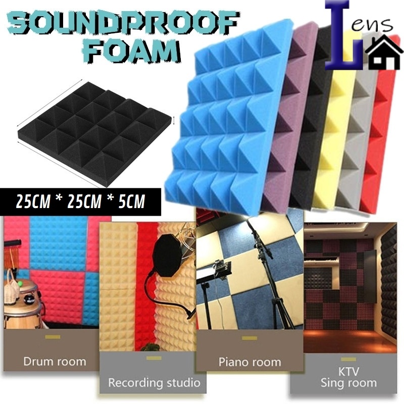 (1 PC)Soundproof Sponge Studio Sound Absorption Stop Panel KTV ...