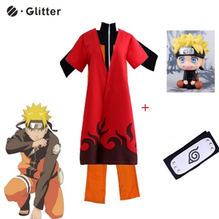 Naruto Uzumaki Kids Boy Halloween Dress Up Anime Cosplay Costume Up Jackets  Pants Full Set