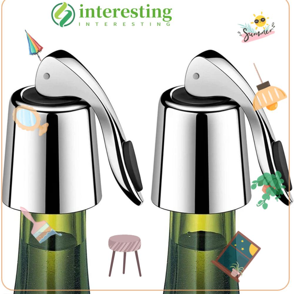 INTERESTING Wine Cork, Wine Preserver Stainless Steel Wine Bottle