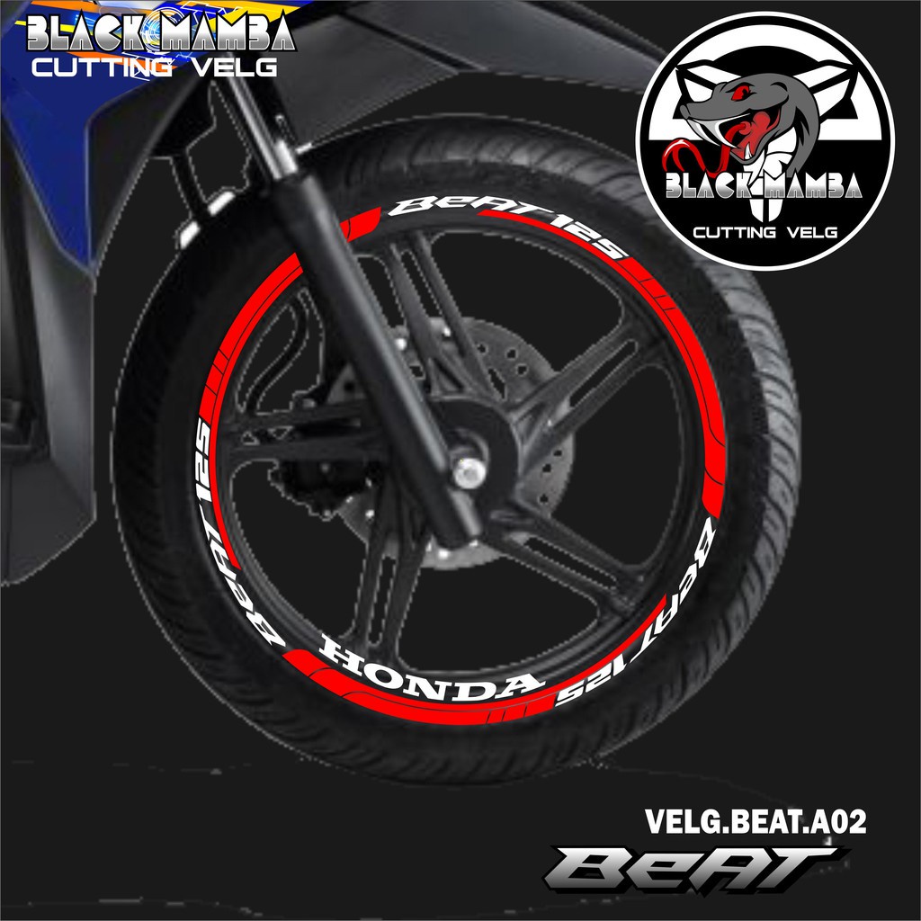 Cutting STICKER Rim BEAT Rims- STICKER LIS LIST Variation Tires/VELG ...