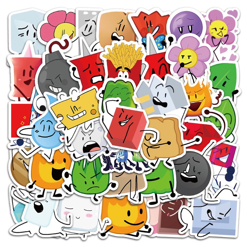 Battle for Dream Island Stickers 52Pcs/Set Waterproof Stickers Decal ...
