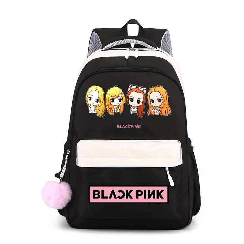 Korean BLACKPINK Bag Student School Bag Student Backpack Travel Bag Student Gift Shopee Malaysia
