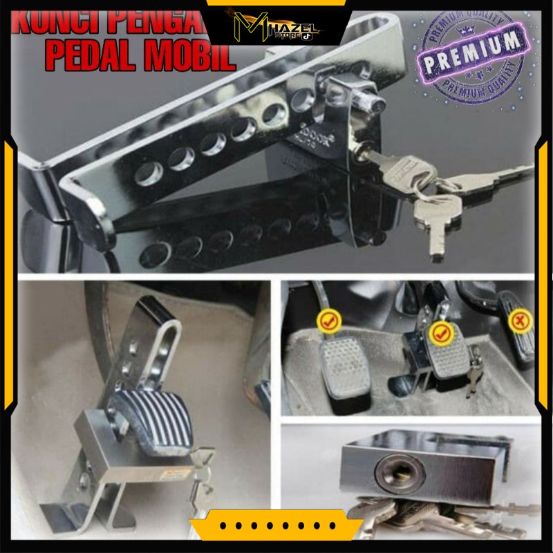 Anti Theft Car Brake Clutch PEDAL Safety Padlock Lock Shopee Malaysia