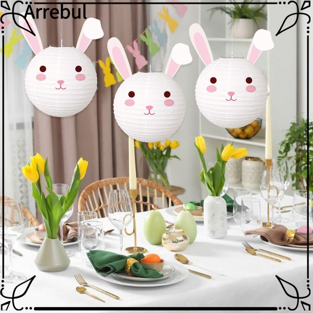 ARREBUL Carrot Paper Lanterns, Paper Folding Rabbit Paper Ball, Cartoon ...