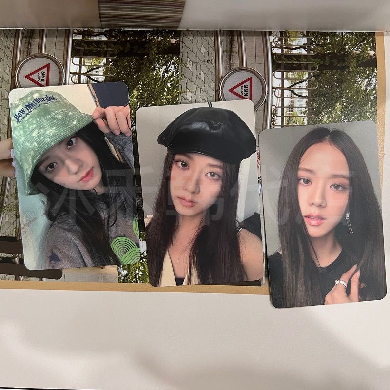 Blackpink Genuine jisoo Kim jisoo Photocard Green Hat Show Photocard