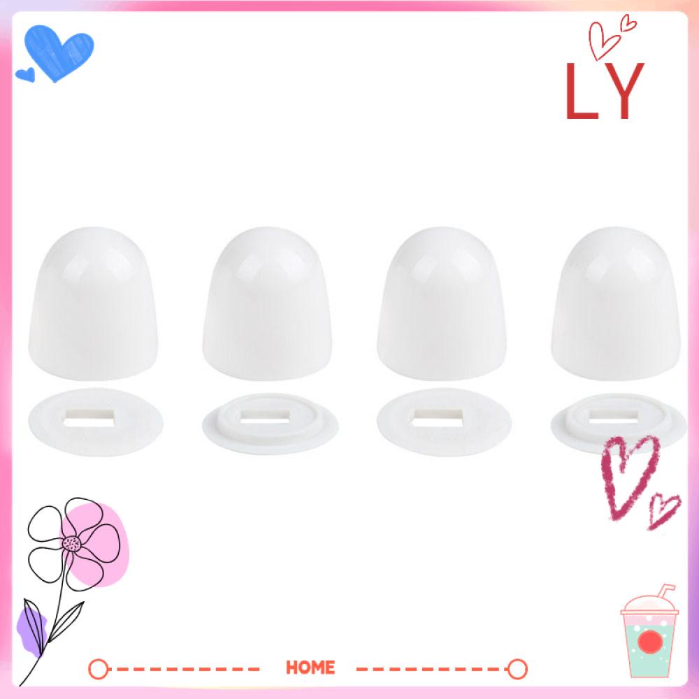 LYHOME Toilet Bowl Caps Covers, Round Plastic Toilet Bolt Caps, Extra