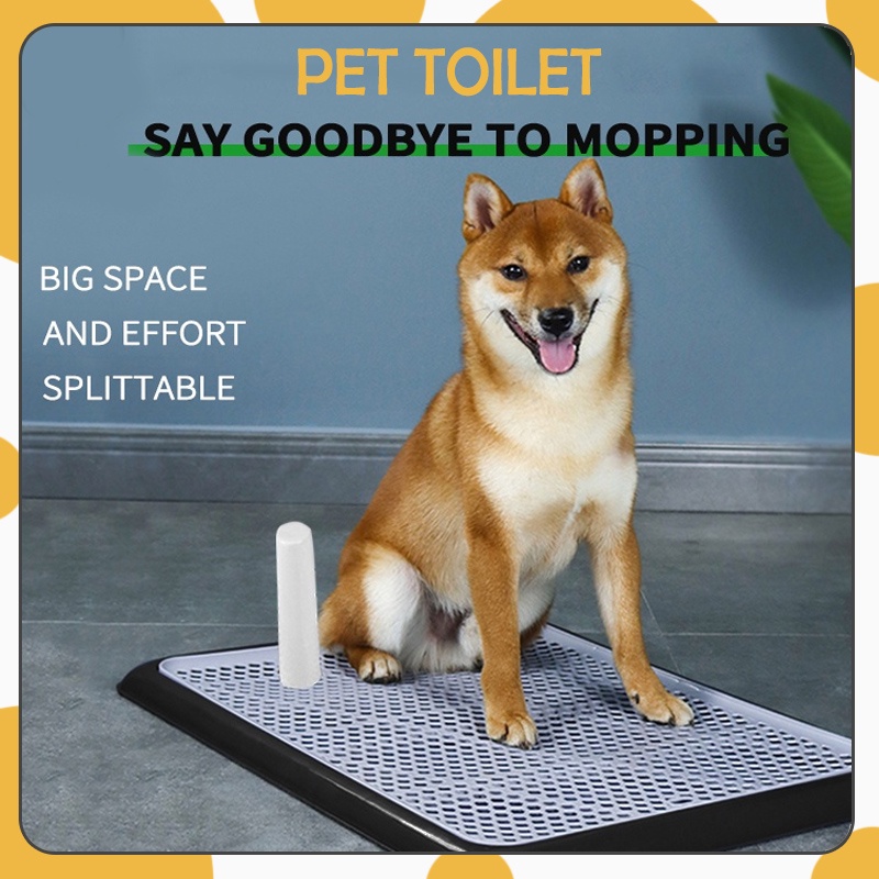 【Big Size】Dog Toilet Training Tray Dog Cat Pee Urinal Potty Trainer