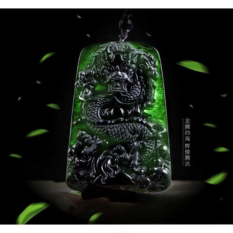 Black Jade Dragon Brand Zodiac Dragon Jade Pendant Black Jade Dragon