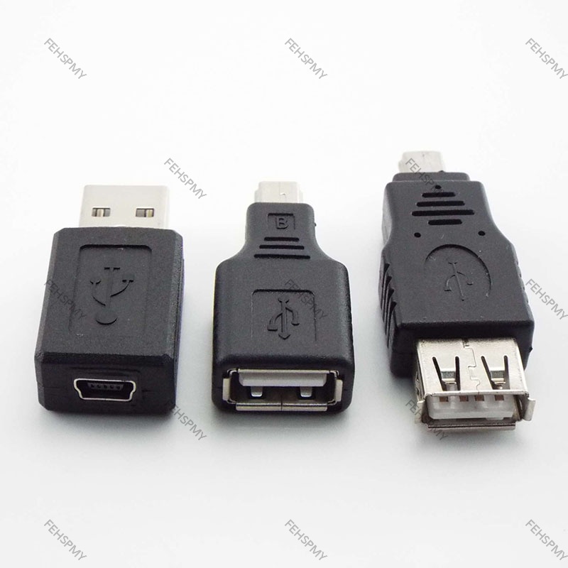 USB 2.0 A Female Male To Mini B 5-Pin Female/Male Connector Adapter For ...