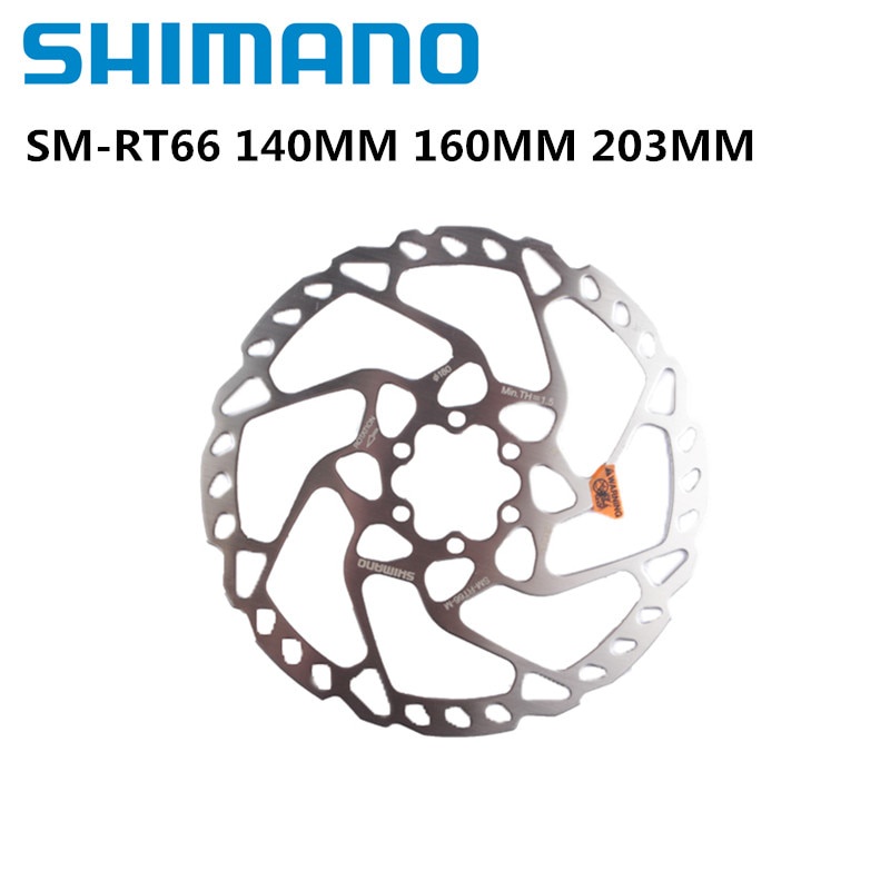 SHIMANO RT66 6Bolt Disc Brake Rotor 203/180/160mm For Deore M6100/SLX