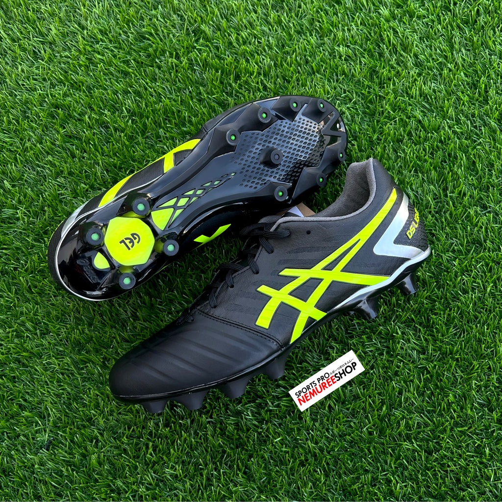 ASICS Soccer Shoes DS LIGHT WIDE BLACK SAFETY YELLOW Shopee