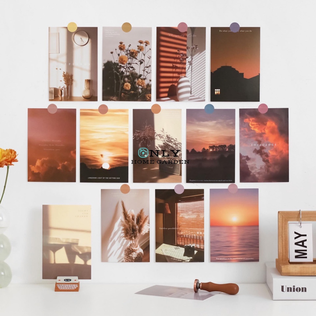 OnlyHomeGarden Ins Wallcard Wallsticker Hiasan Dinding Home Decor Card ...