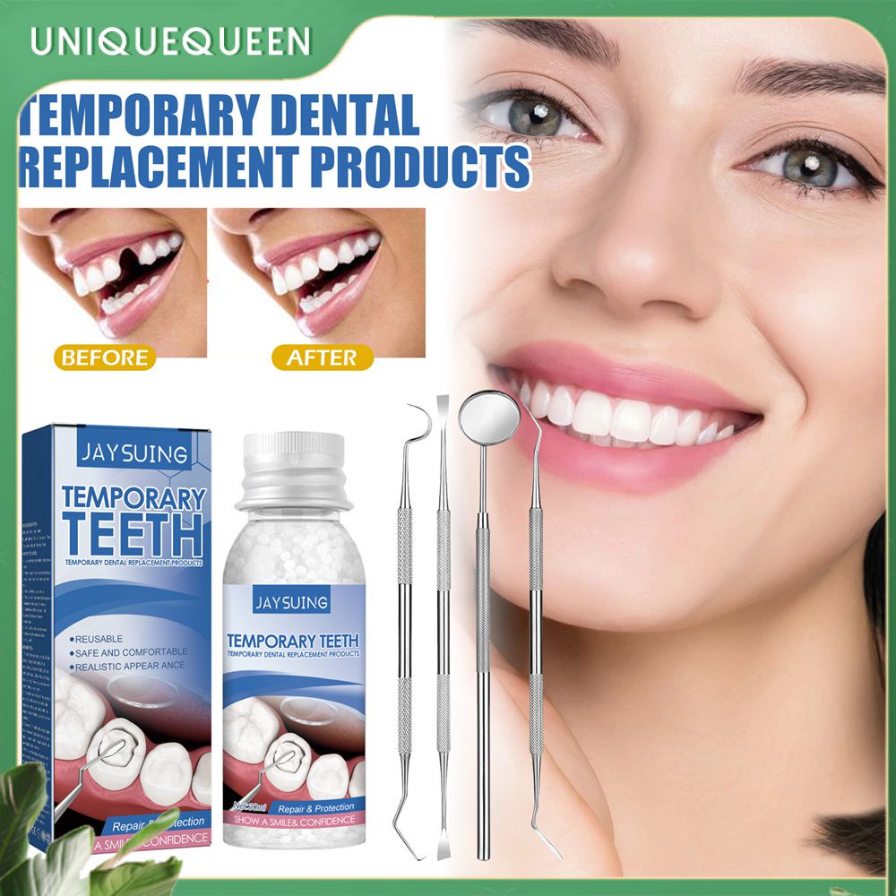 Jaysuing Dental Repair Kit Temporary Tooth Filling Repair Kit Repair