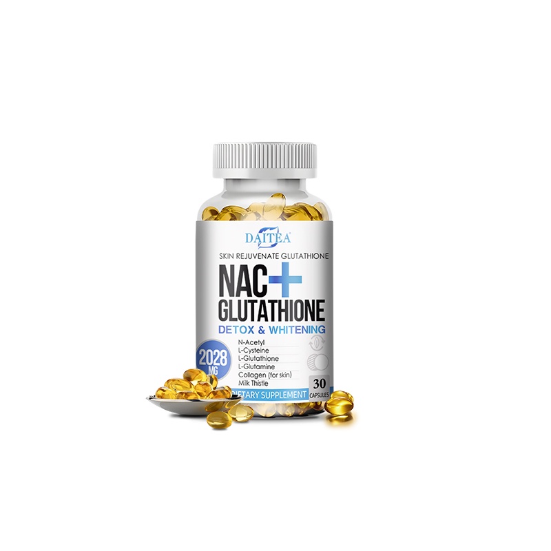 daitea nac glutathione Daitea NAC+Glutathione Whitening Supplement, Collagen, Milk Thistle -  Anti-Aging, Detoxification, Antioxidants