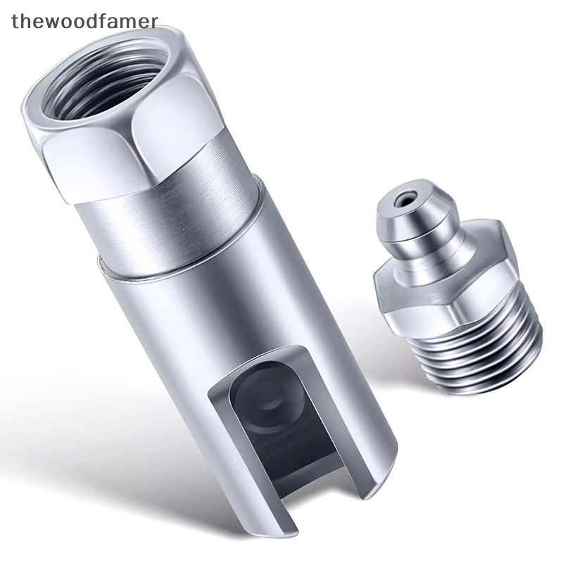 thewoodfamer Grease Coupler Right Angle 90 Degree Pushon Slotted