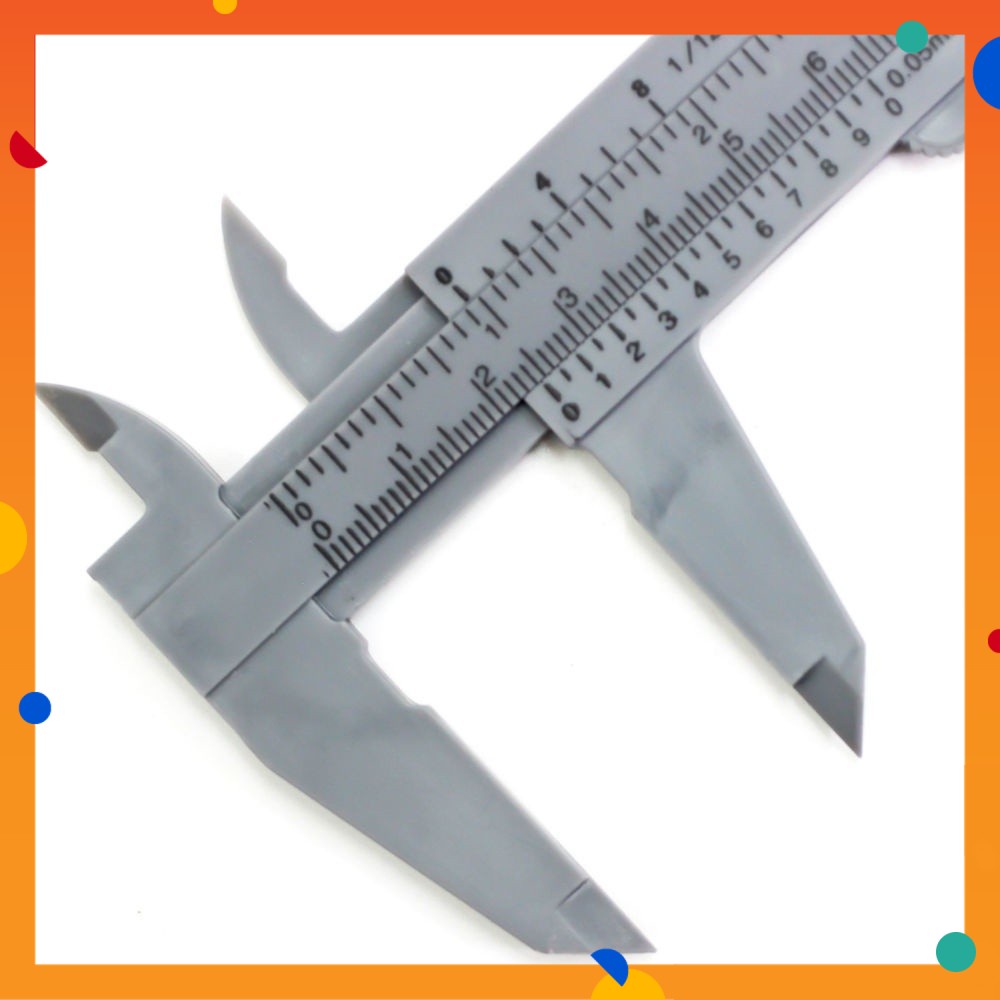 150mm/6 Inch Grey Plastic Caliper Measure Vernier Caliper Metric ...