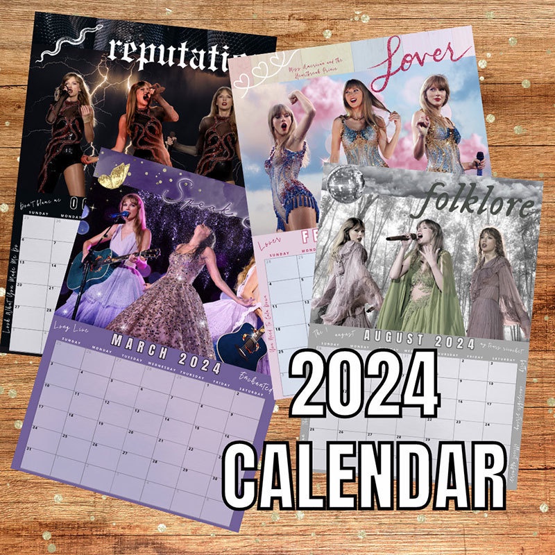 Taylors 2024 Wall Calendar Swifte 2024 Wall Calendar Music Poster