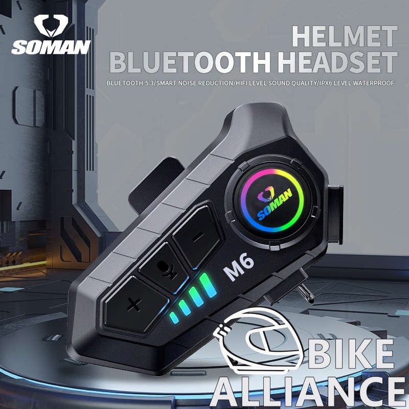 Soman best sale bluetooth helmet