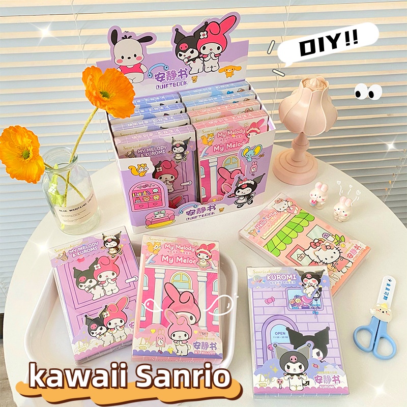 Cartoon Sanrio My Melody Kuromi Cinnamoroll Dollhouse Sticker DIY ...