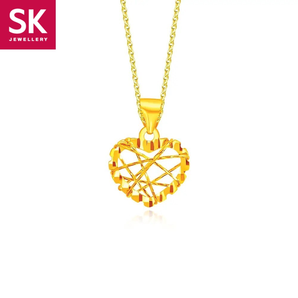 SK Jewellery Love Strung 18K Gold Pendant Shopee Malaysia