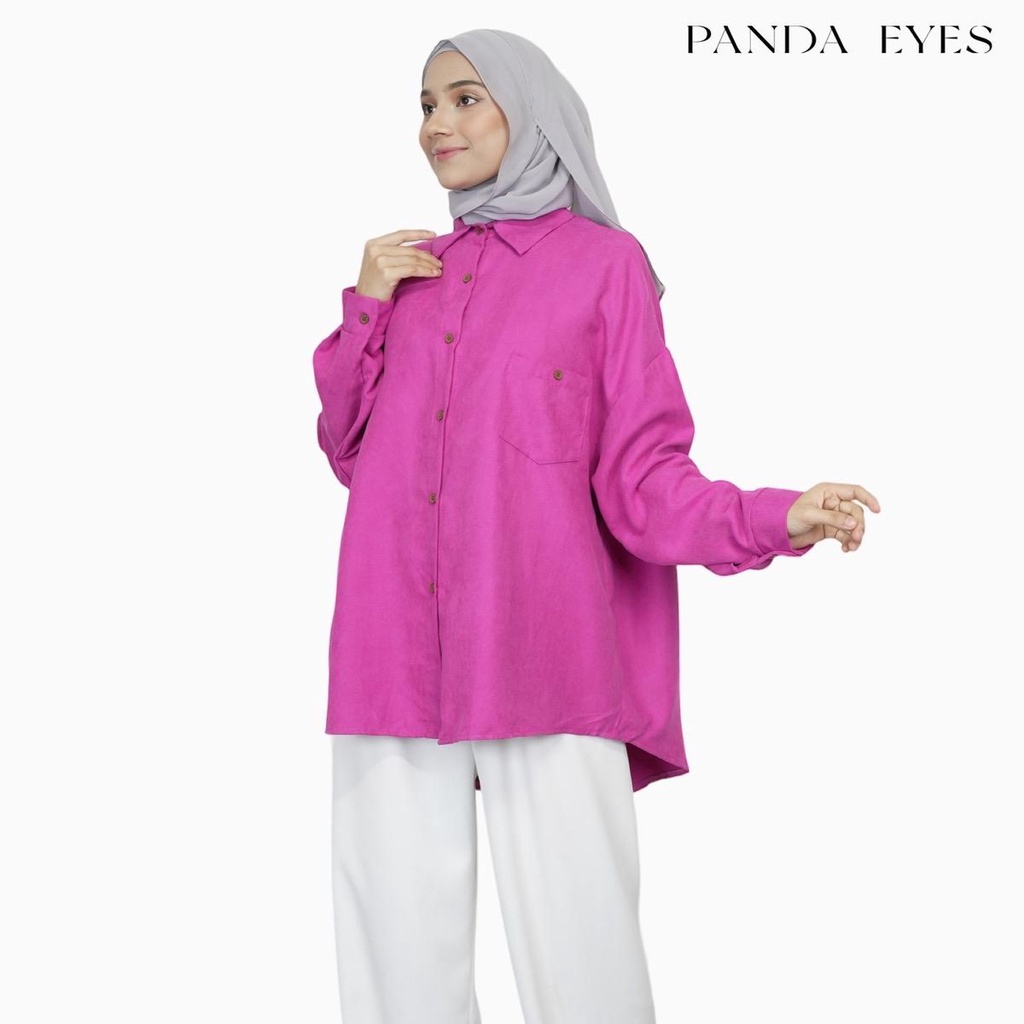 PANDAEYES KEMEJA CORDUROY POCKET BUTTON (CLO-CNCX7101BL) | Shopee Malaysia
