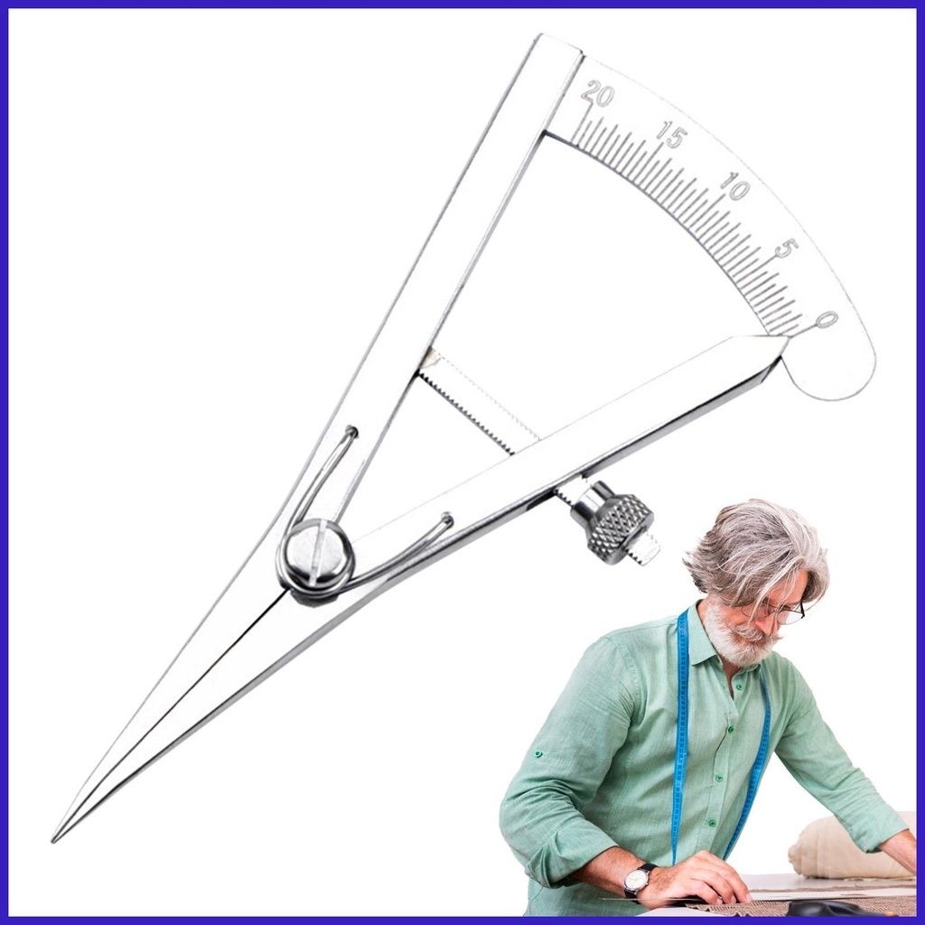 QWORK 3.5" Adjustable Marking Gauge - Carpenter's Pencil Compass, Precision Dividers For Wood & Leather Craft