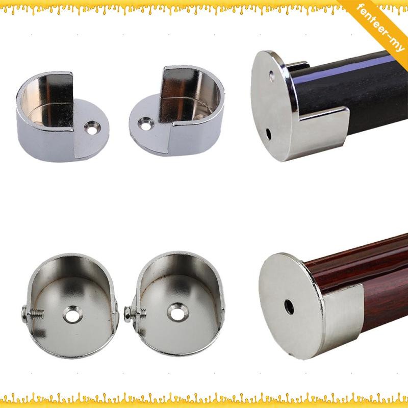 [FenteerMY] 4x Recess Bracket Curtain Rail Support Curtain Pole Bracket ...