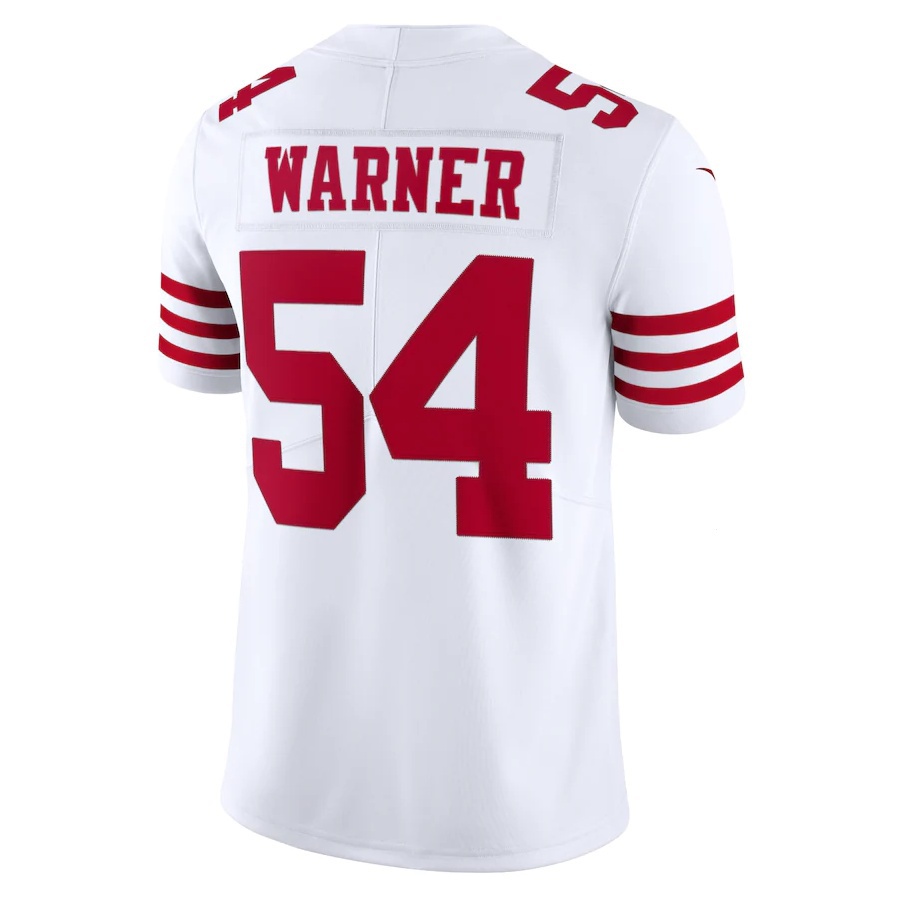 American Rugby NFL San Francisco 49ers 54 man Fred Warner Scarle Vapor  Limited Jersey