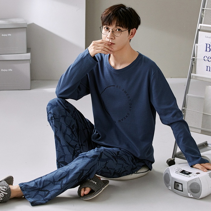 Couple Pyjamas Cotton Men Women Pajamas Set Sleepwear Autumn