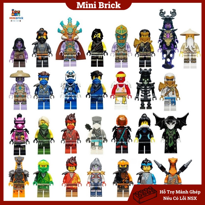 Ninja Go Assemble Toys Minifigures Ninja Go Kai Jay Cole Zane Super ...