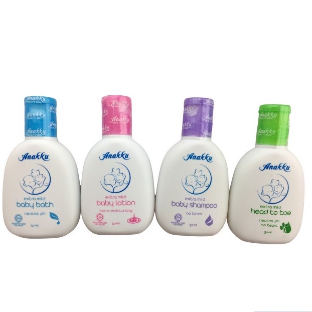 READY STOCK Anakku baby lotion, bath, head to toe & set (50ml) Shopee Malaysia