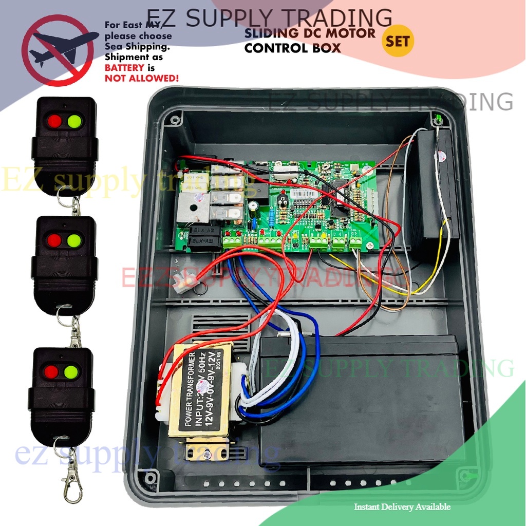 LIVE Autogate Control Panel Set with 3x Remote 2 Channel - for DC ...