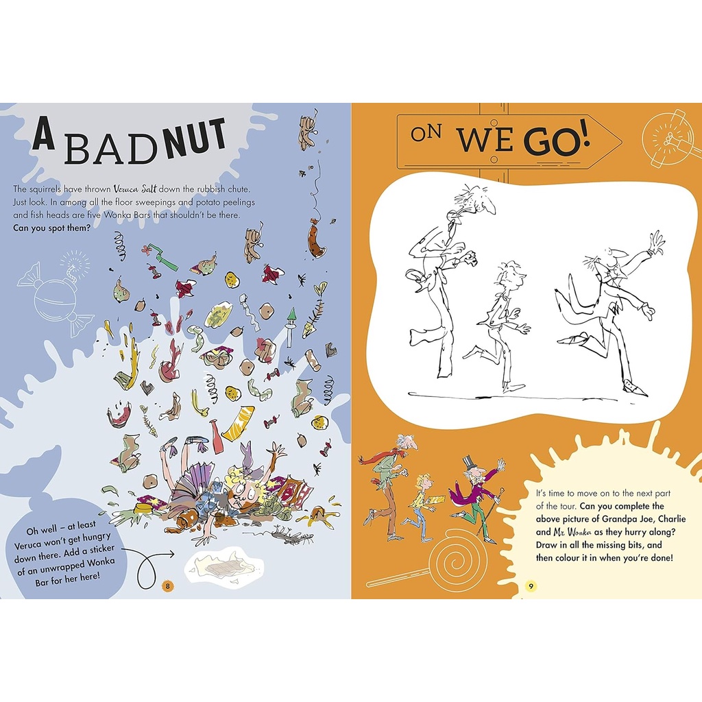 CHARLIE AND THE CHOCOLATE FACTORY WHIPPLE-SCRUMPTIOUS STICKER ACTIVITY ...