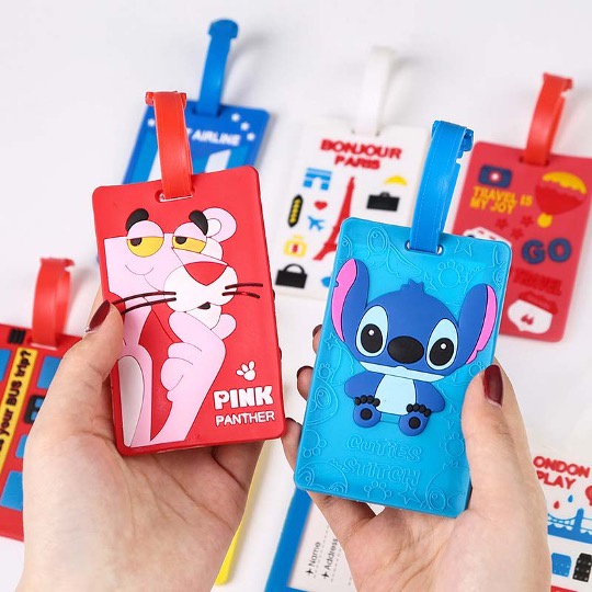 MILANDO Kid Children Creative Luggage Tag Key Chain for School Bag Beg ...