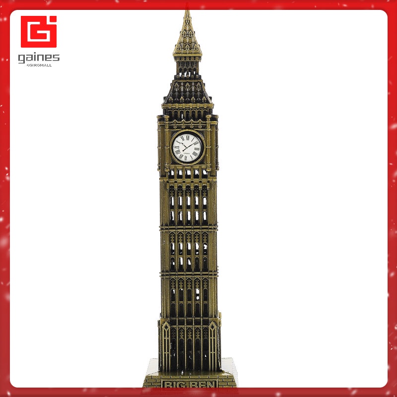 [ready Stock] Kids Arts And Crafts Home Decor Big Ben Model Metal 