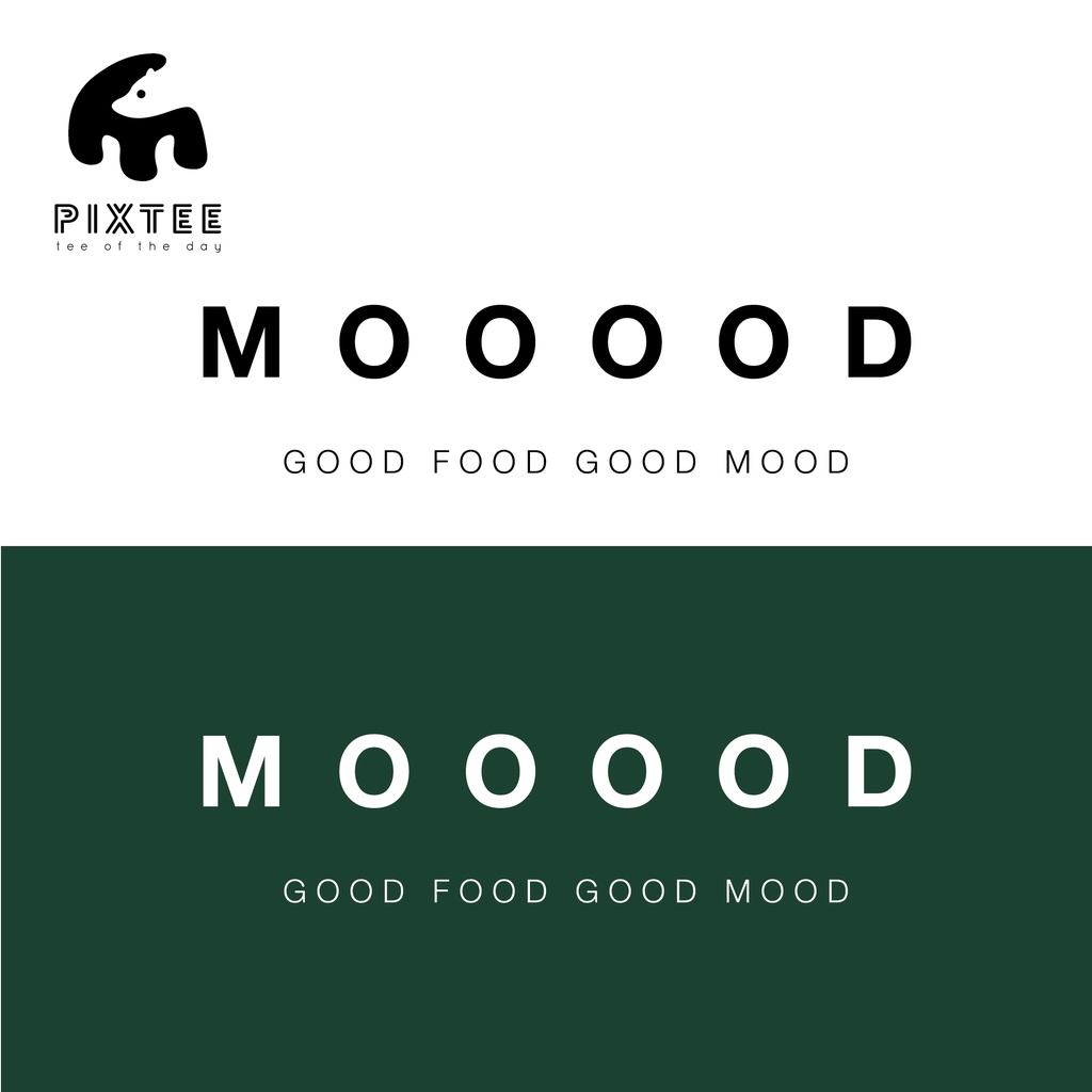 PIXTEE Mooood Premium Cotton 180gsm Tshirt Unisex Cutting Baju | Shopee ...