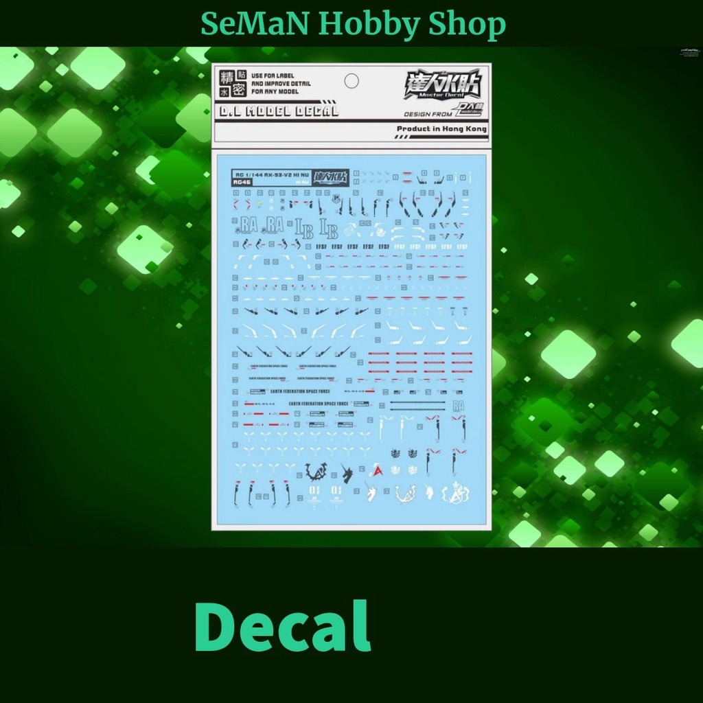 Decals Stickers for RG 1/144 HiNu RX93V2 [Addon Effects