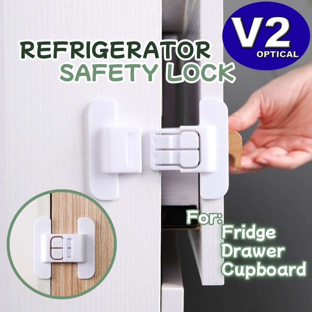 (1 PCS) Refrigerator Safety Lock Anti Pinch Hand Safety Buckle Punch ...
