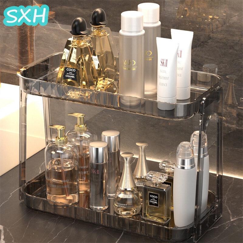 SXH Luxury Bathroom Storage Rack Bathroom Toilet H Wash Garnish Table